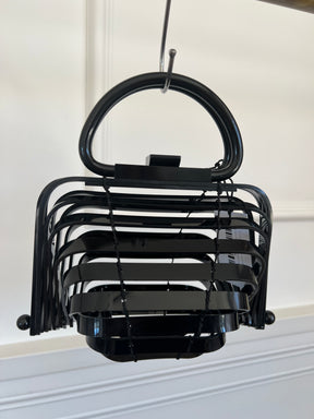 Cult Gaia Black Acrylic Lilleth Basket Bag