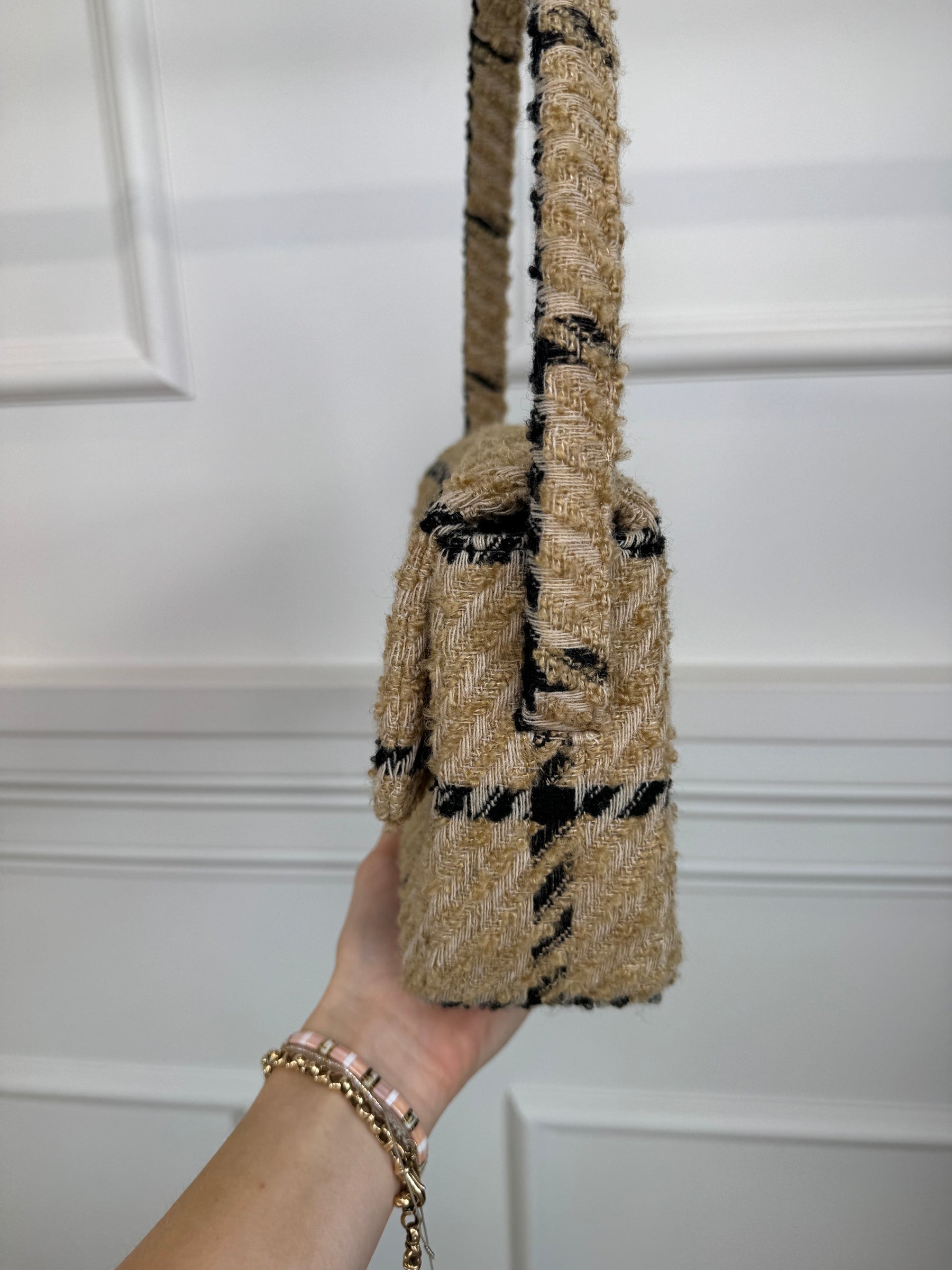 Anine Bing Nico Bag Camel Check