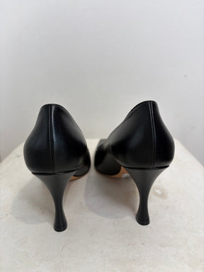 Dior Black Leather Pump, 38.5 D