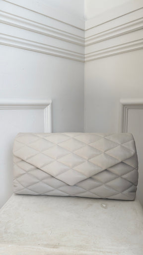 Saint Laurent Stone Leather Puffy 'Sade' Clutch Bag