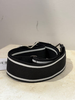 Prada Elasticated Belt With Silver Buckle