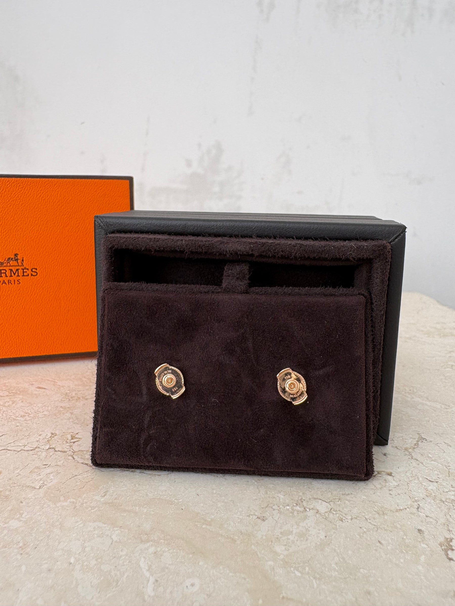 Hermès Rose Gold Farandole Earrings