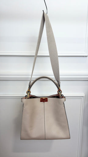 Fendi Stone Leather Peekaboo X-Lite Bag