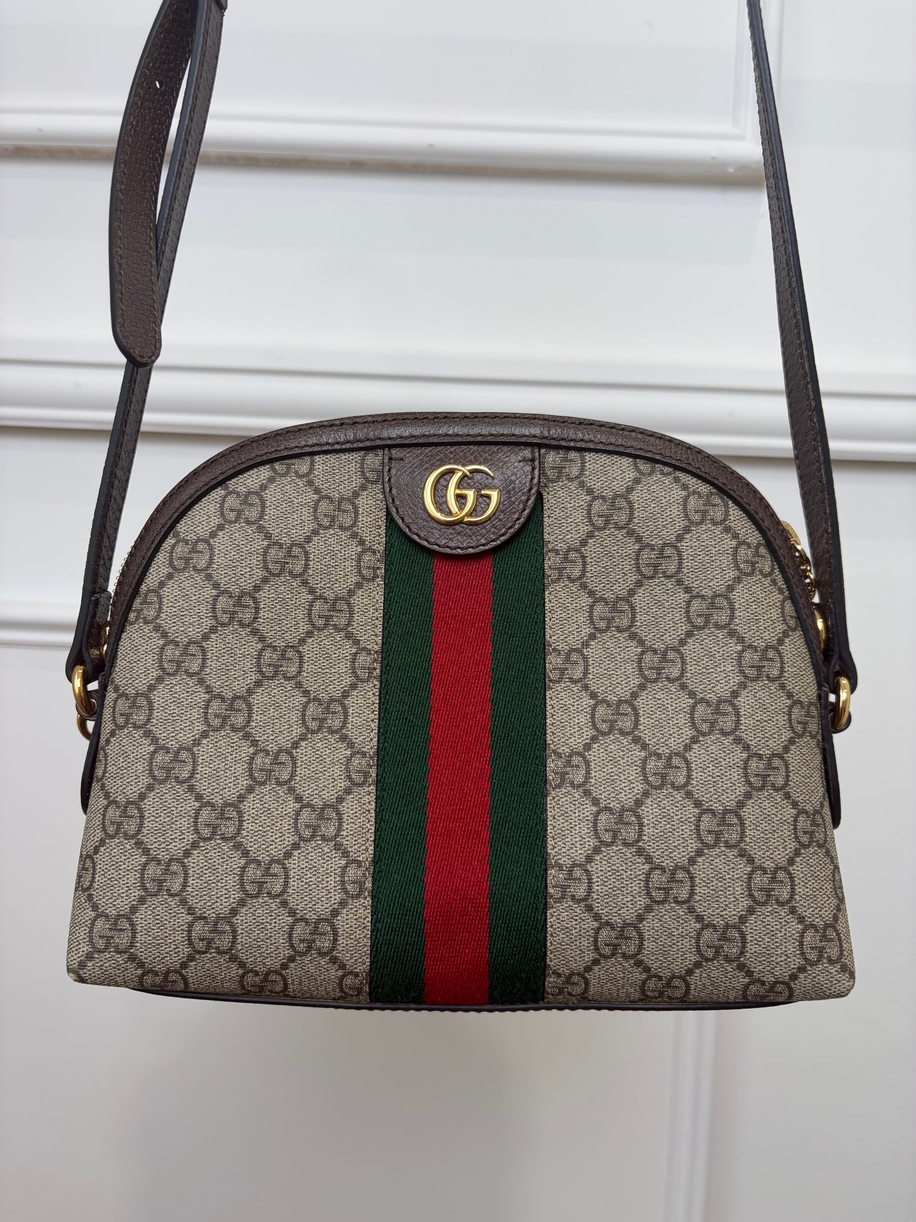 Gucci Canvas Monogram Ophidia Dome Bag