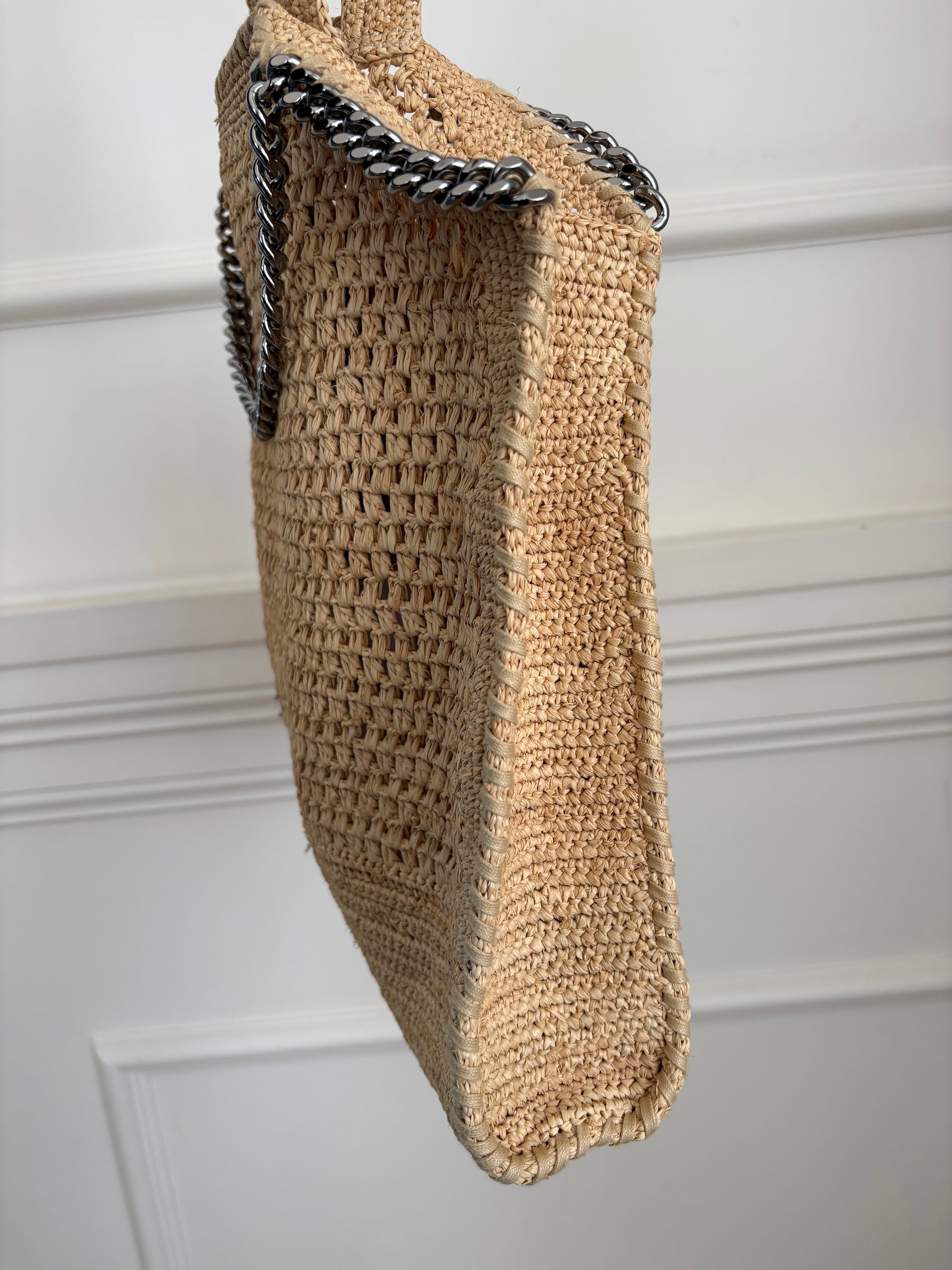 Stella McCartney Raffia Falabella Tote