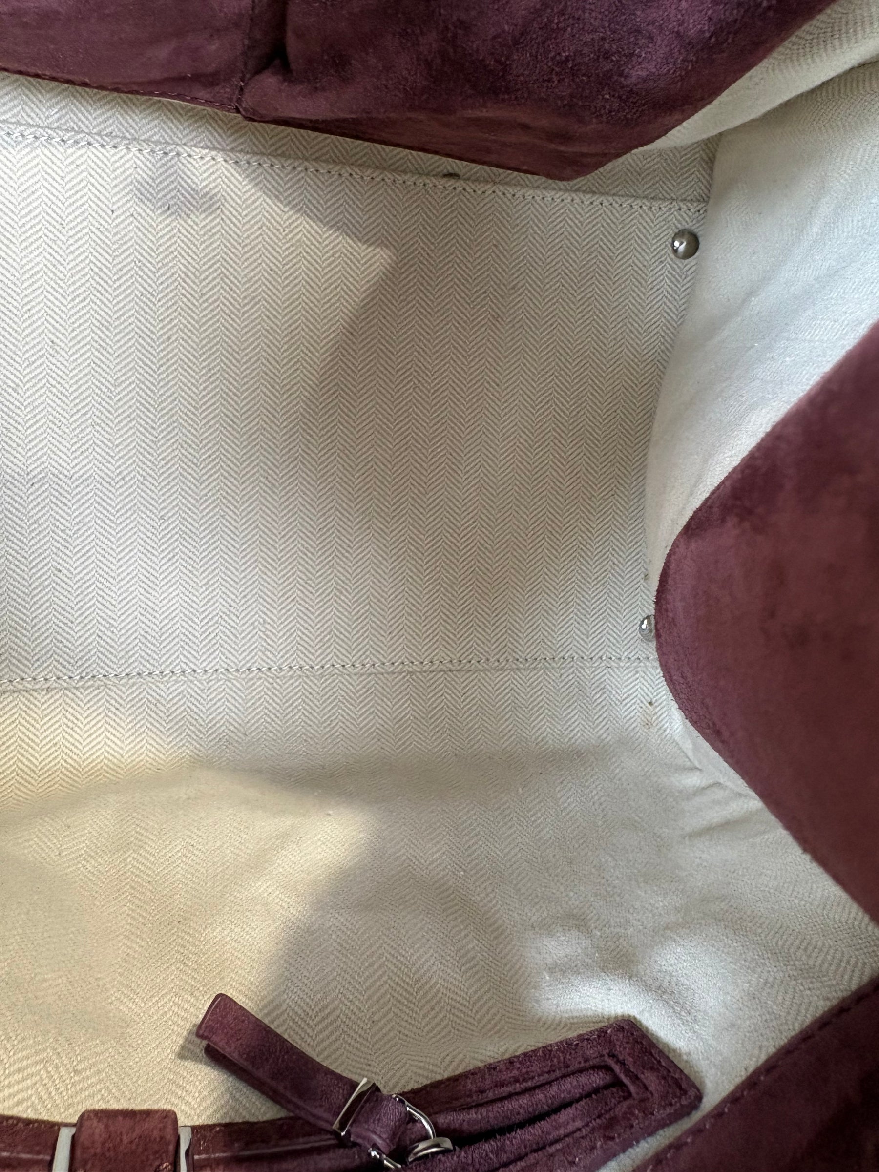 The Row Light Burgundy Suede Soft Margaux 15