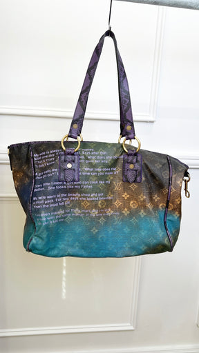 Louis Vuitton x Richard Price 'Heartbreak Jokes' Canvas Ombre Tote