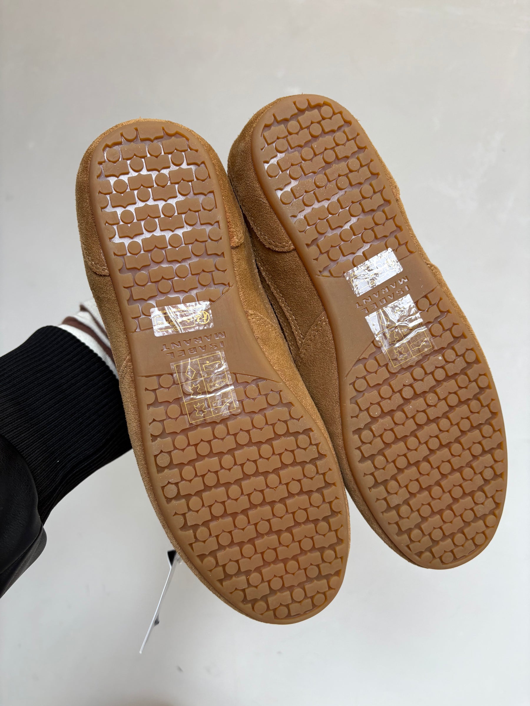 Isabel Marant Senny Perforated Suede Sneakers, 38 EU