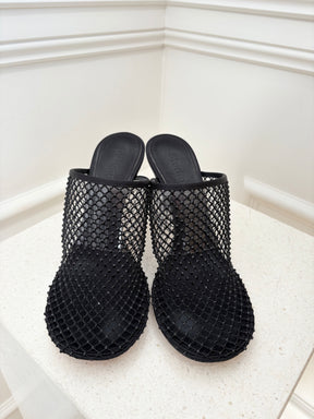 Studio Amelia Mesh Dolly Mules Black, 38