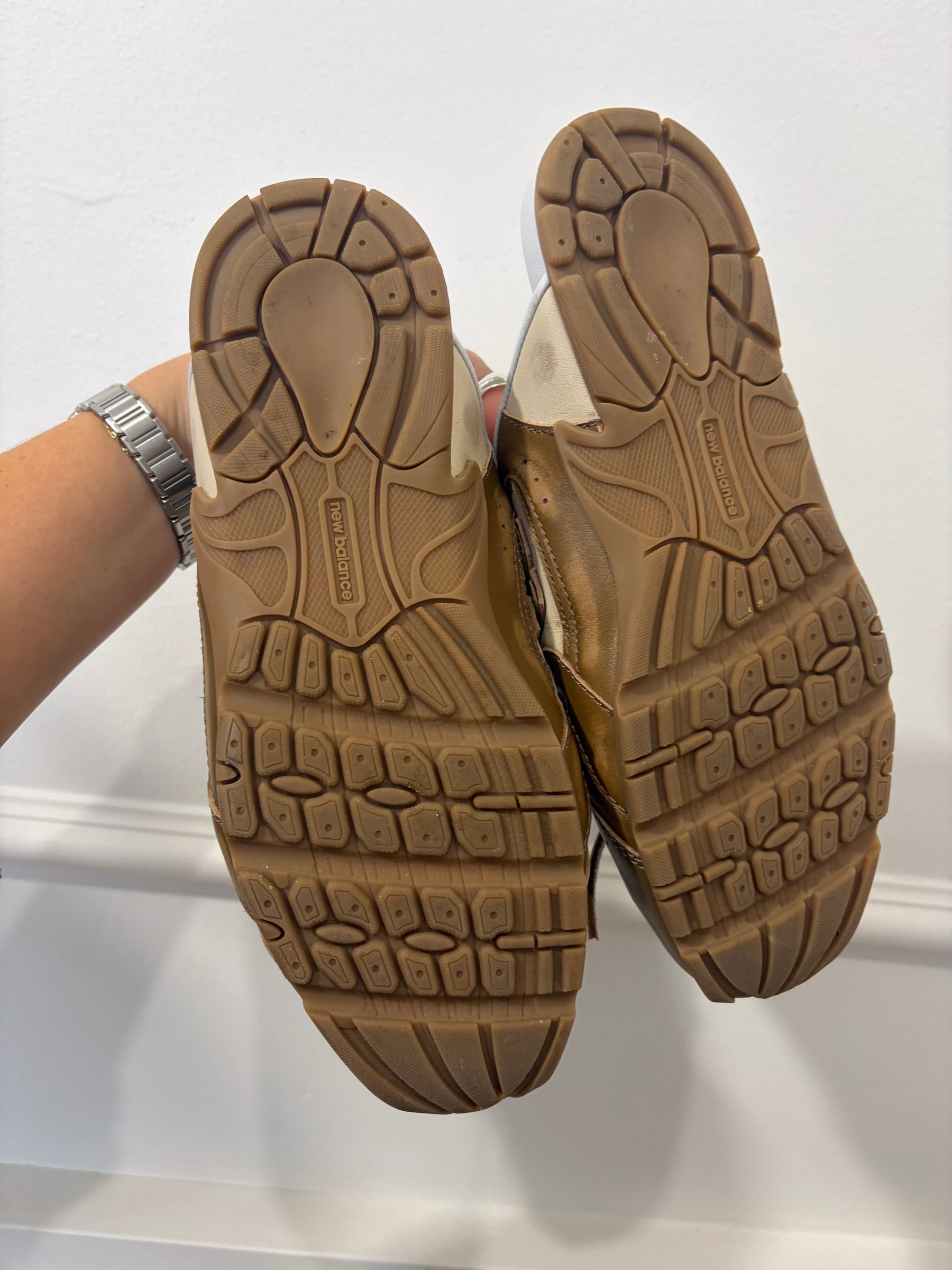 Miu Miu x New Balance 530 SL Deco Calf Leather Mules Brown, 38