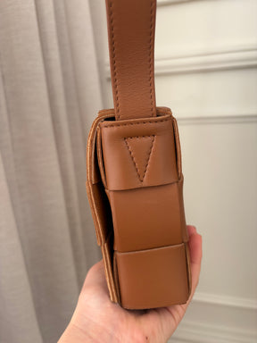 Bottega Veneta Tan Leather Casette Bag