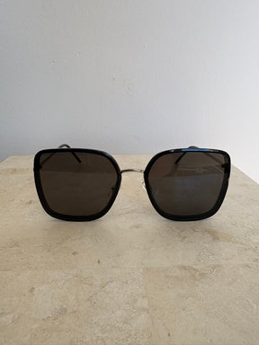 Gentle Monster Black Oversized Square Sunglasses
