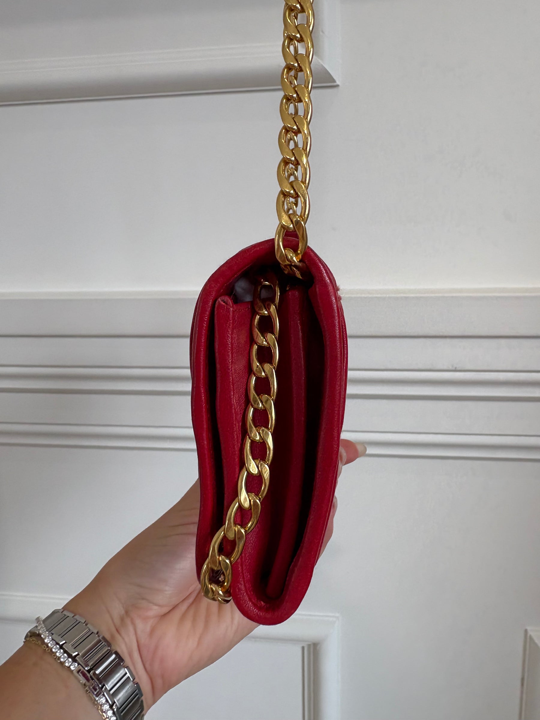 Prada Ruched Wallet On Chain