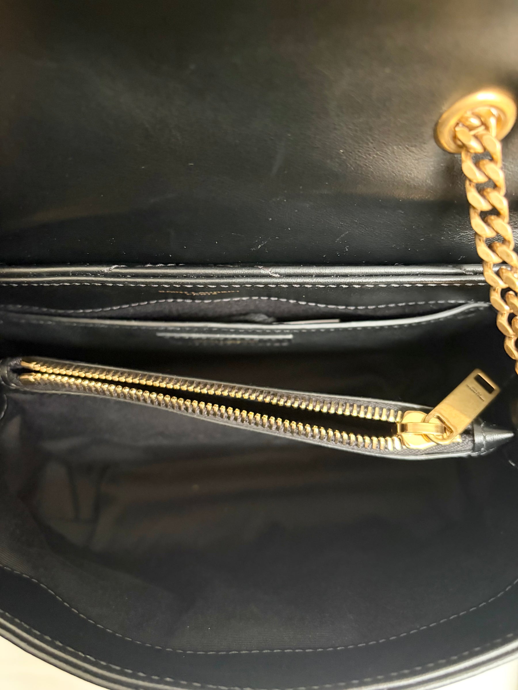 Saint Laurent LouLou Metelassé Lambskin Bag Black