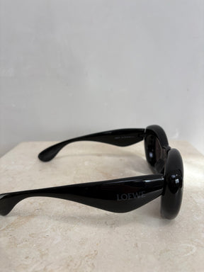 Loewe Black Inflated Cat Eye Sunglasses