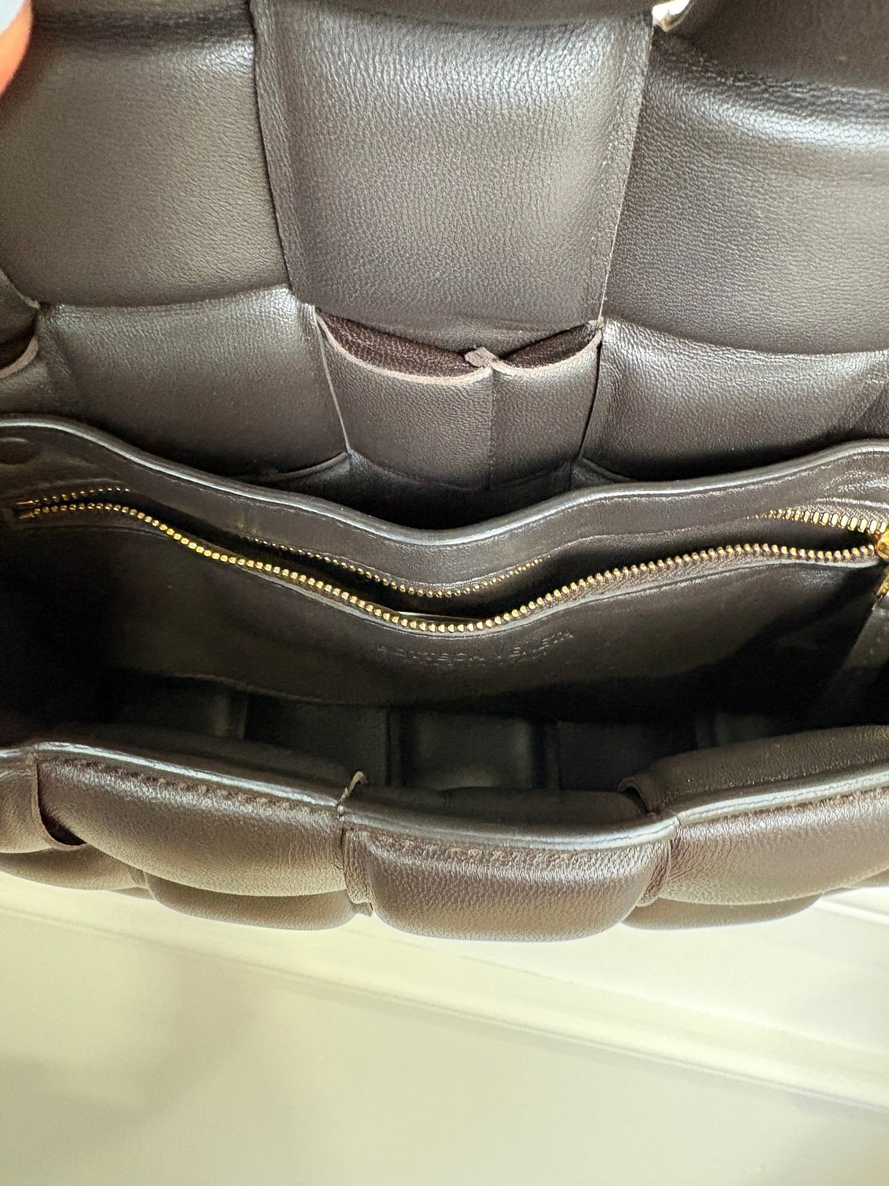 Bottega Venetta Padded Cassette Bag In Brown, 8 AU