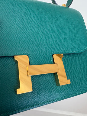 Hermès Constance 18 in Malachite Epsom Leather