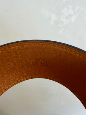 Hermès Chocolate Brown Collier De Chien Gold Hardware, T3