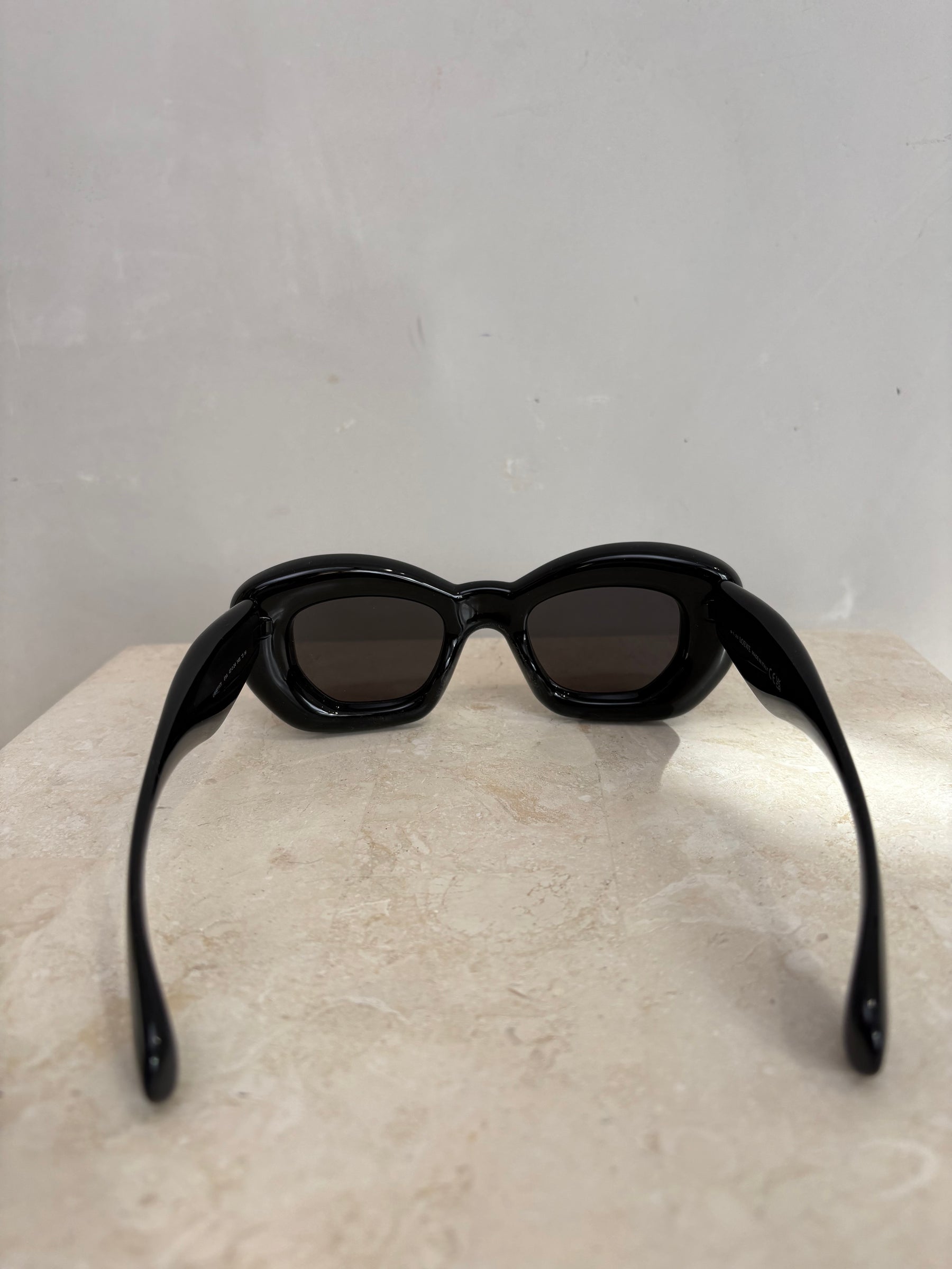 Loewe Black Inflated Cat Eye Sunglasses