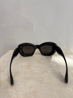 Loewe Black Inflated Cat Eye Sunglasses