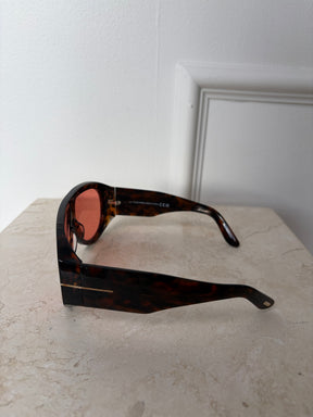 Tom Ford Brown Tortoiseshell Bronson Sunglasses