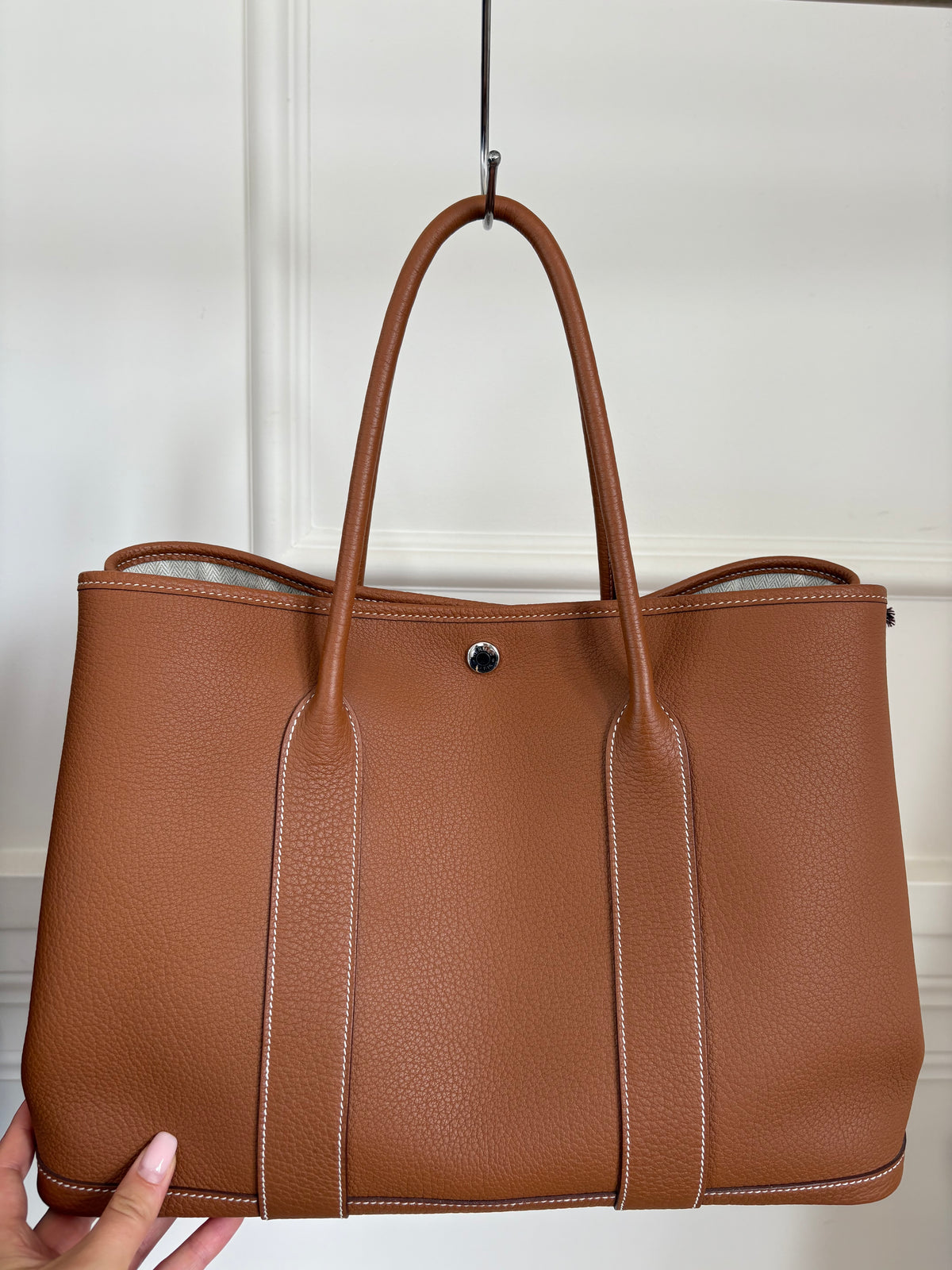 Hermès Gold Leather Garden Party 36 Tote
