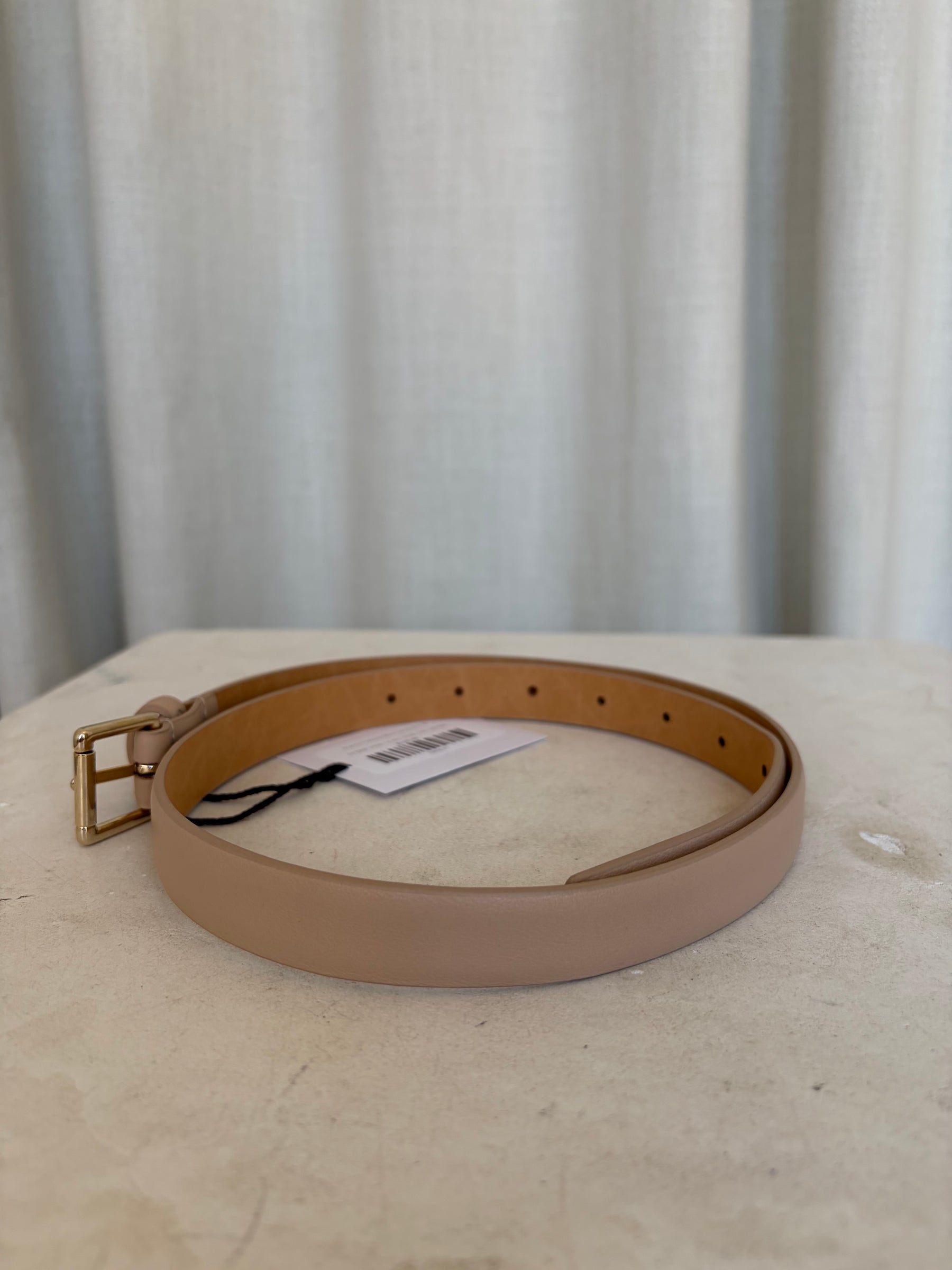 Scanlan Theodore Beige Leather Belt, M