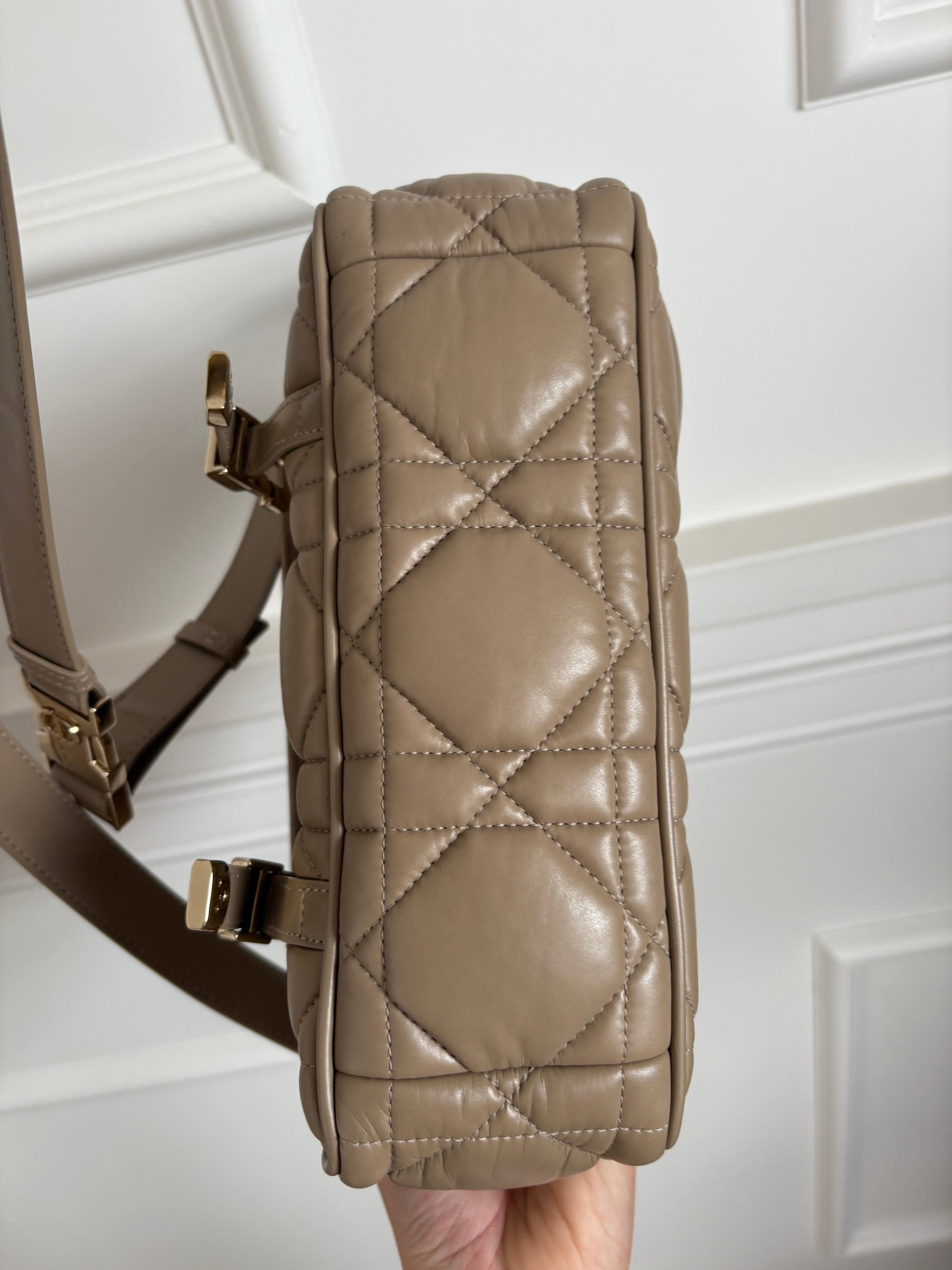 Dior Beige Quilted 'Diorcamp' Crossbody Bag