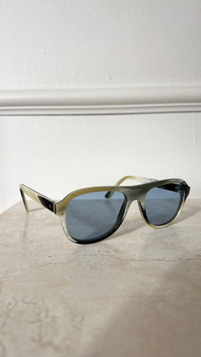 P Johnson Yellow Marbled Aviator Sunglasses