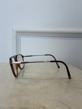 Tom Ford Blue Light Glasses Burgundy and Gold