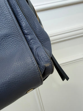 Chloé Steel Blue Leather Tote
