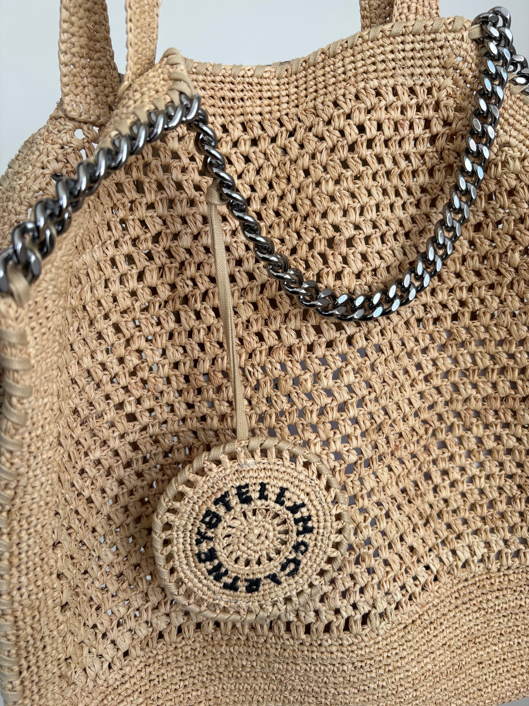 Stella McCartney Raffia Falabella Tote