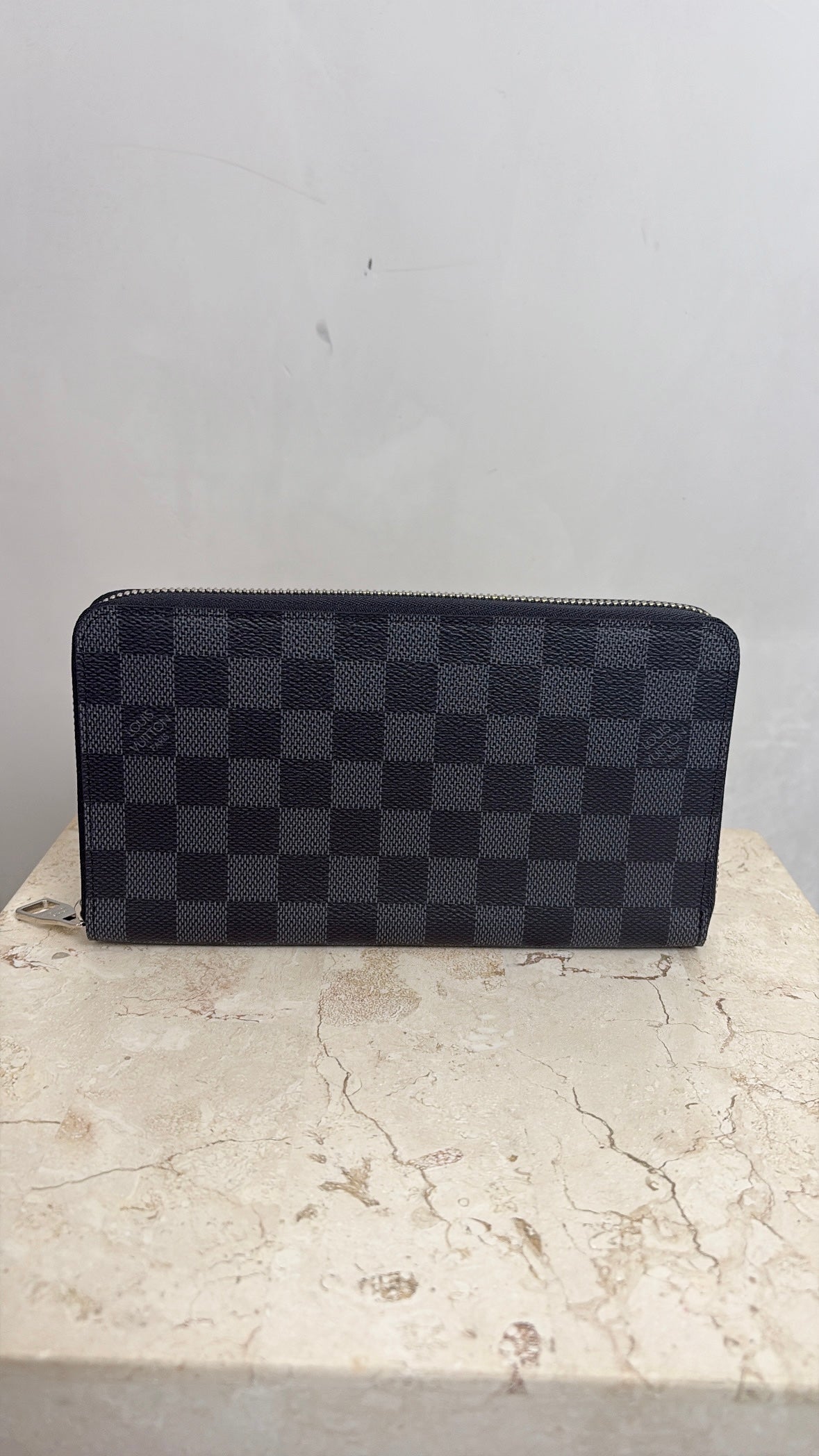 Louis Vuitton Damier Graphite Travel Wallet *monogrammed S.G*