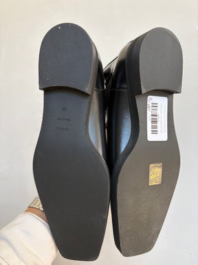 Totême Black Leather Ankle Boots, 39