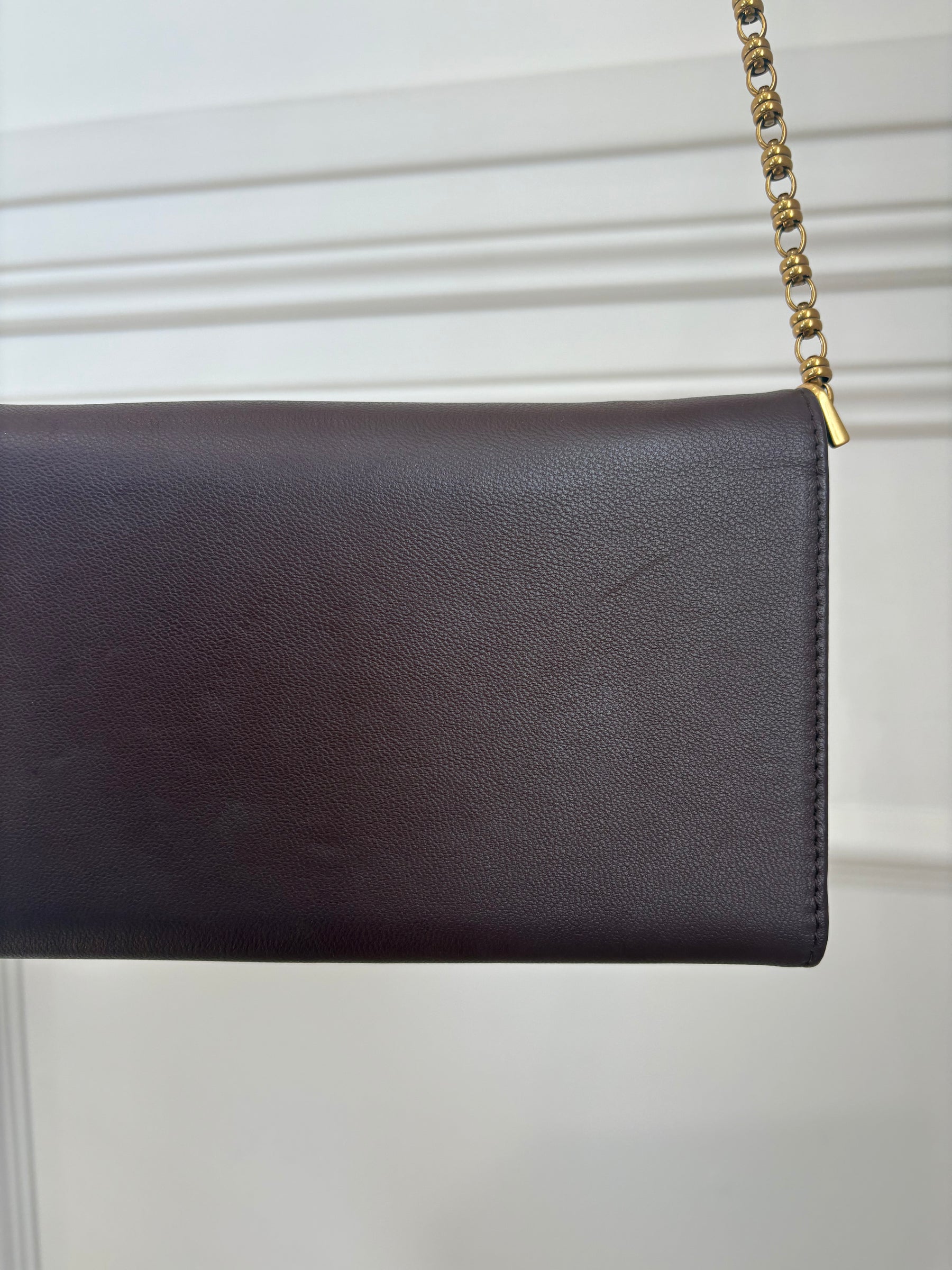 Zimmermann Maroon Leather Wallet On Chain