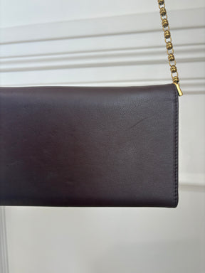 Zimmermann Maroon Leather Wallet On Chain
