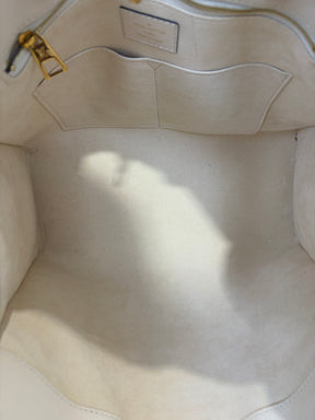 Louis Vuitton Cream Empreinte Leather On the Go MM Tote