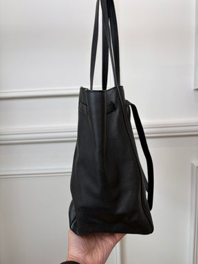 Celine Black Leather Cabas Phantom Tote