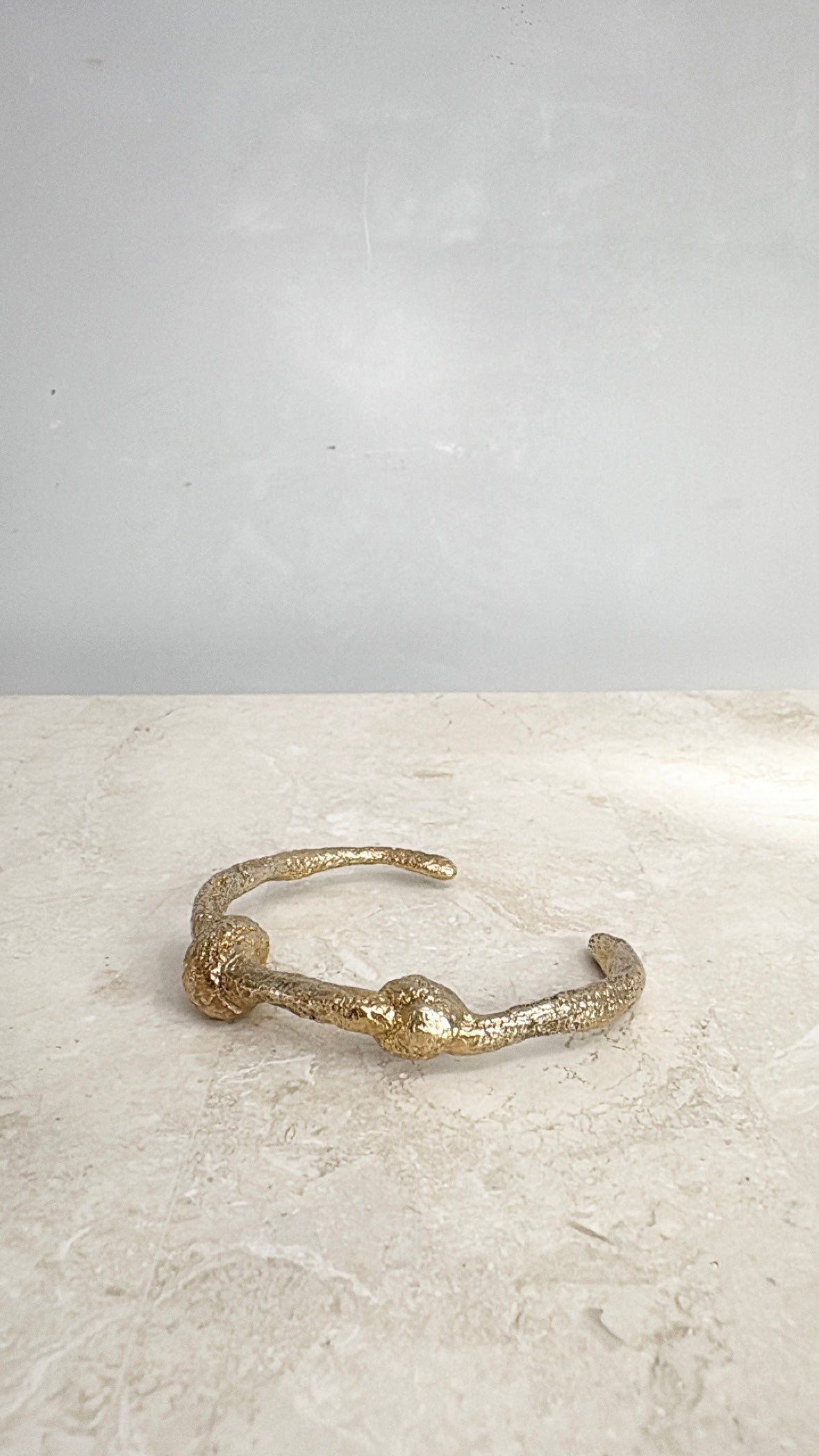 Lucy Folk Dough Knot Cuff In Yellow Gold