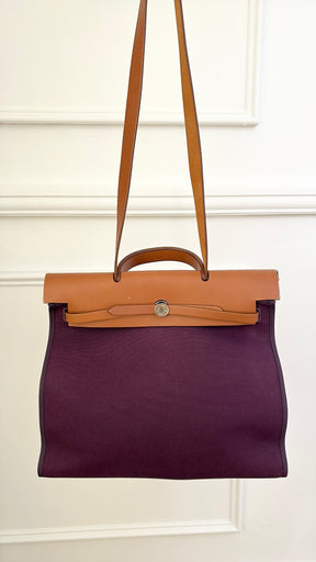 Hermès Purple Canvas Her Bag 39