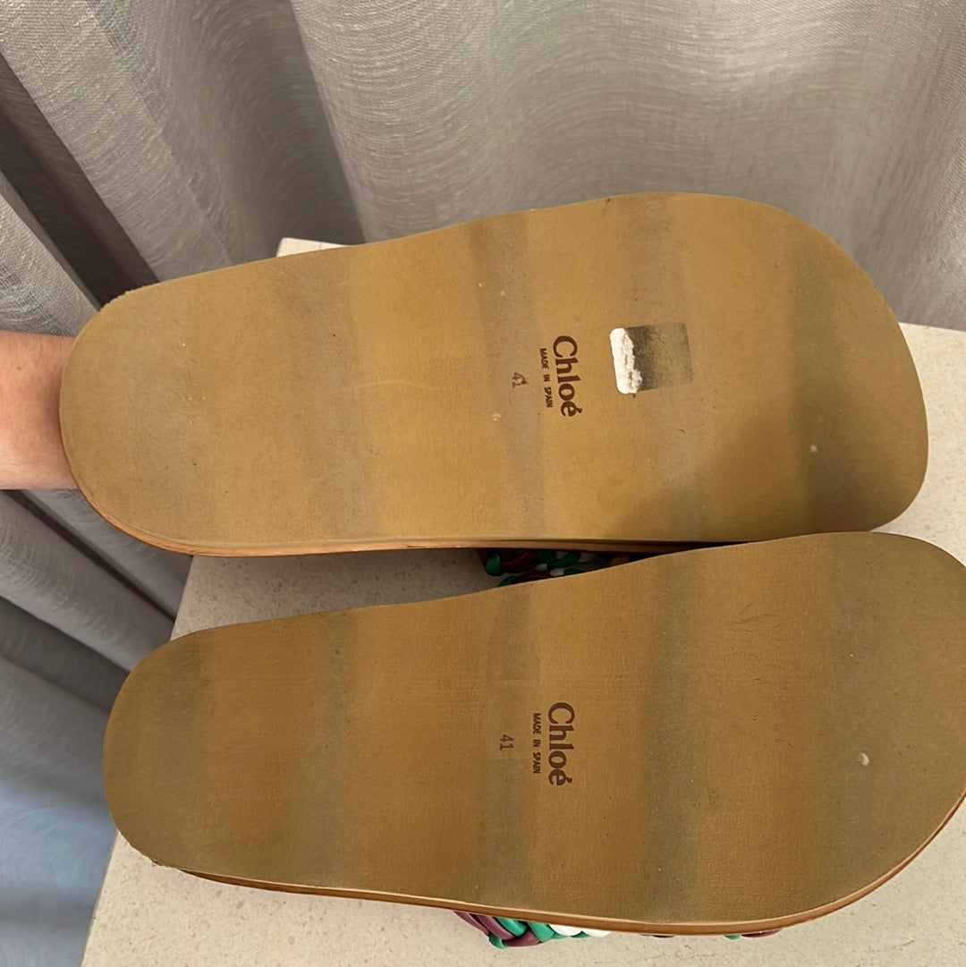 Chloe Wavy Slide Multicolour, 41