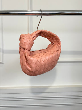 Bottega Veneta Peach Intrecciato Leather Mini Jodie
