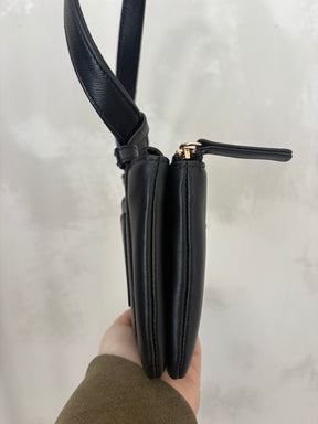 Chanel Lambskin Mania Waist Belt Bag Black