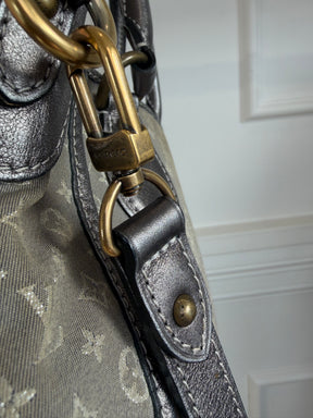 Louis Vuitton Grey and Silver Platine Monogram Mini Lin Bersace Bag
