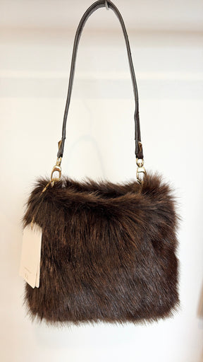 Scanlan Theodore Brown Faux Fur Shoulder Bag