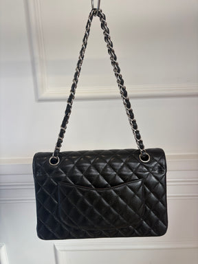 Chanel Black Caviar Leather Medium Classic Flap