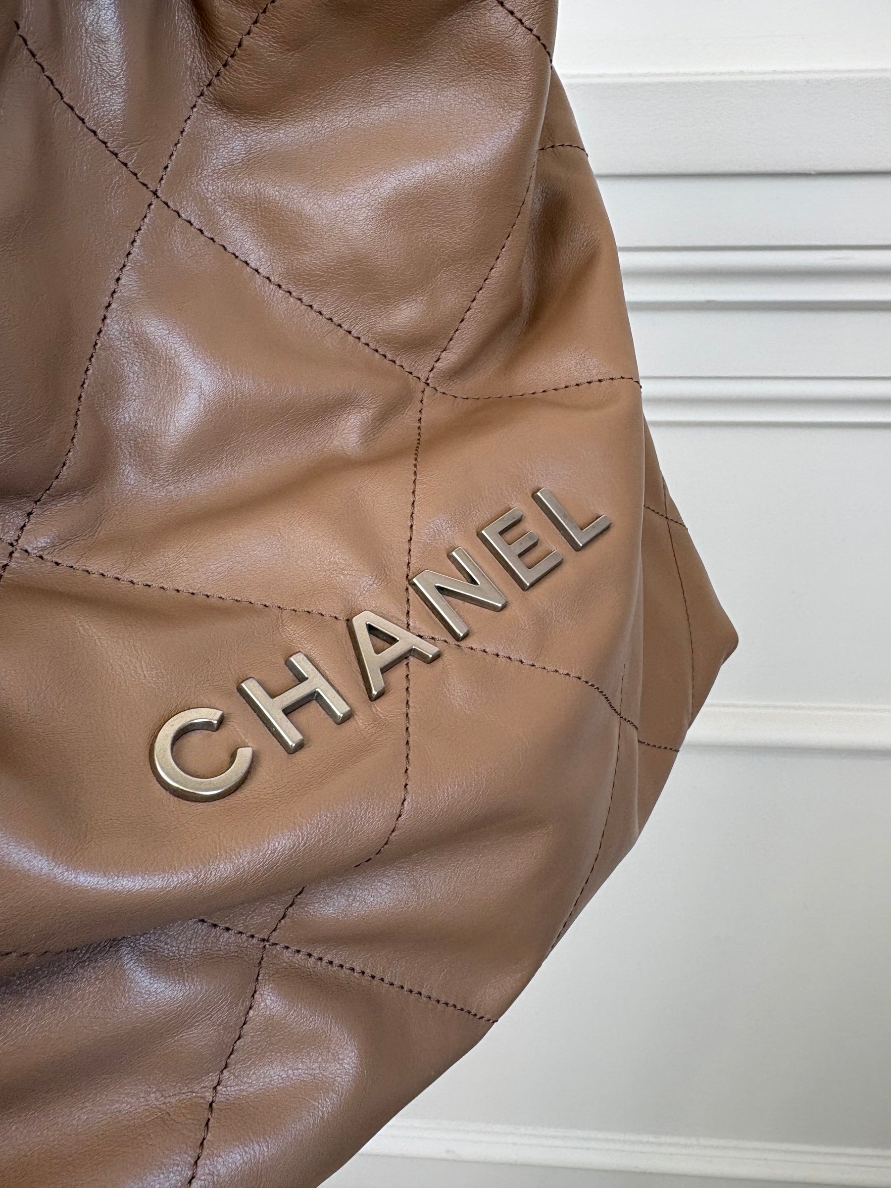 Chanel 22 Brown Leather Small Shoulder Bag