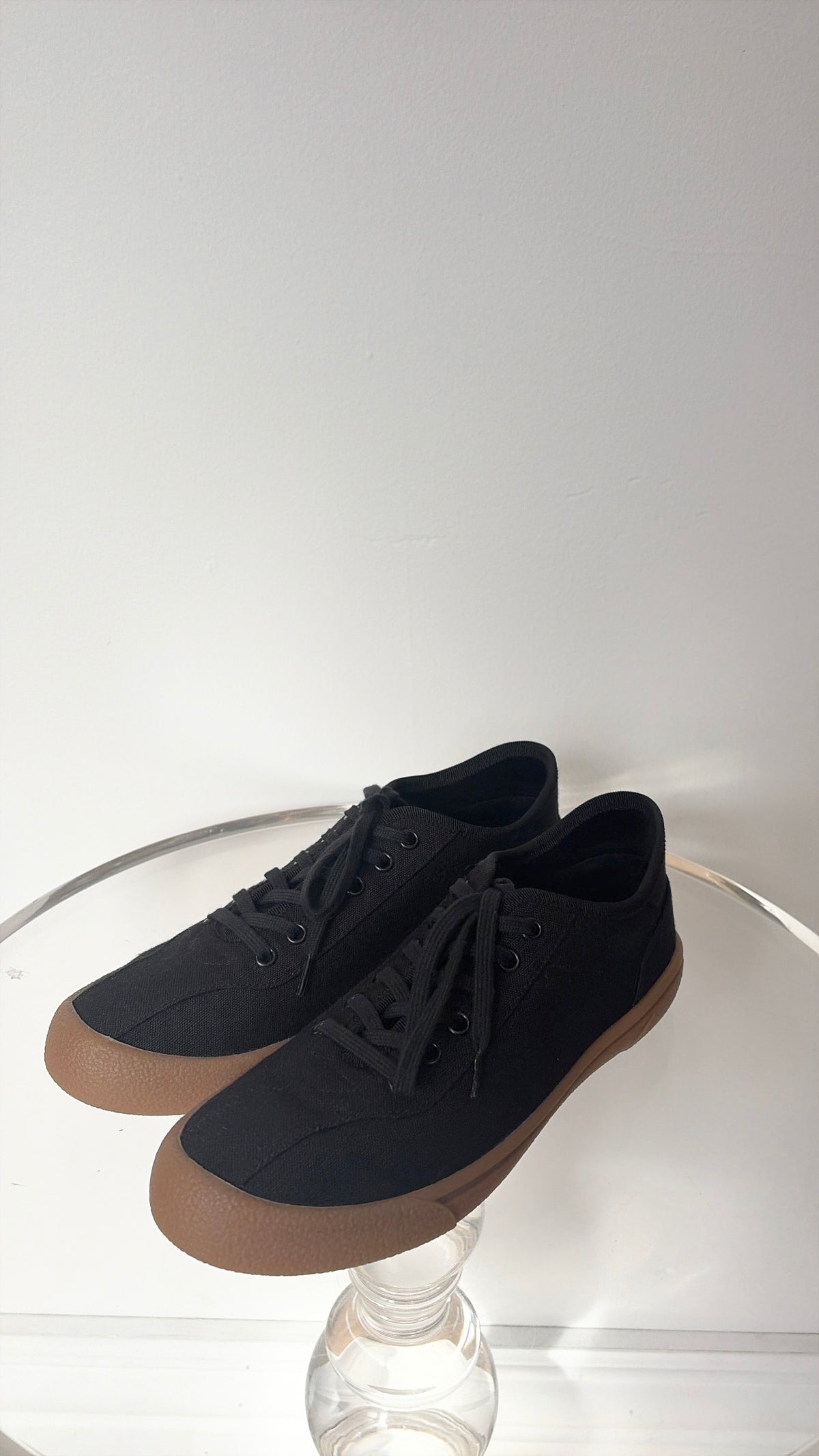 The Row Black Canvas Sneakers, 39