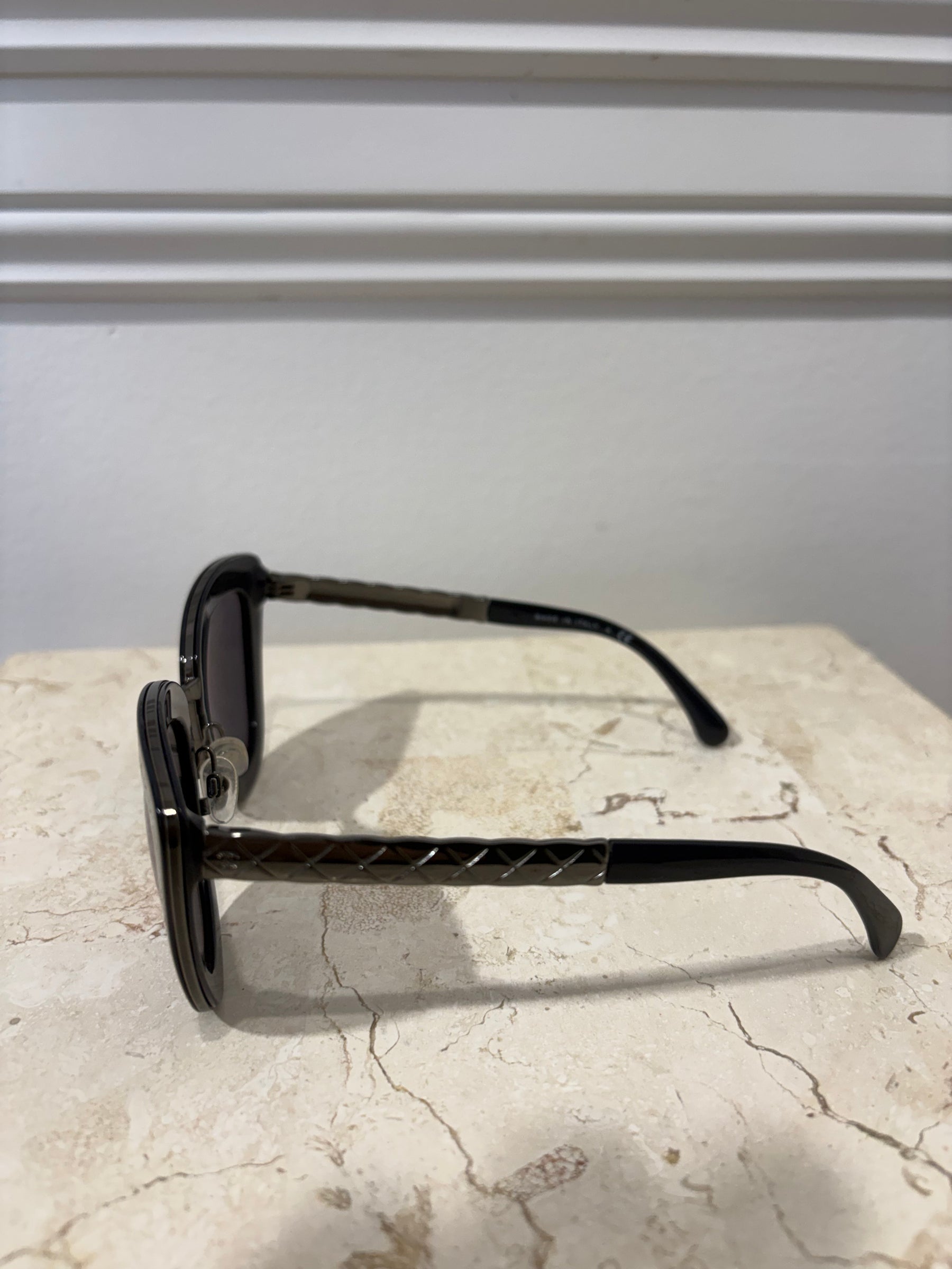 Chanel Navy Cat Eye Sunglasses