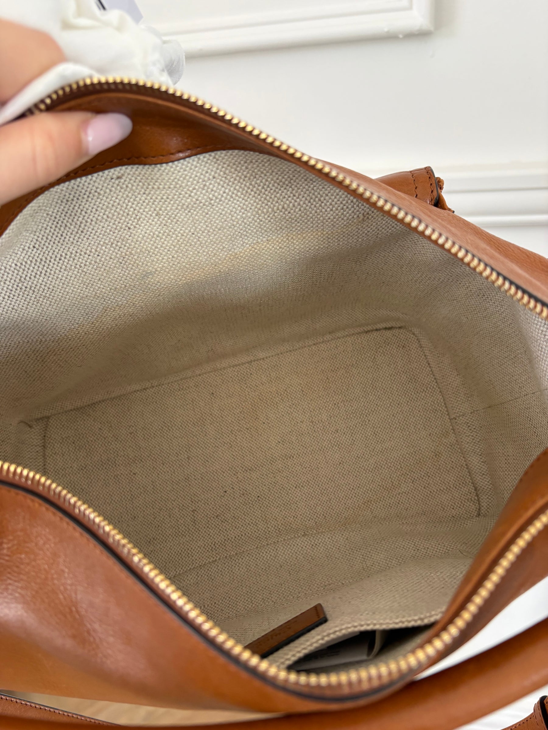 Chloé Medium Double Carry Bag In Clay Brown